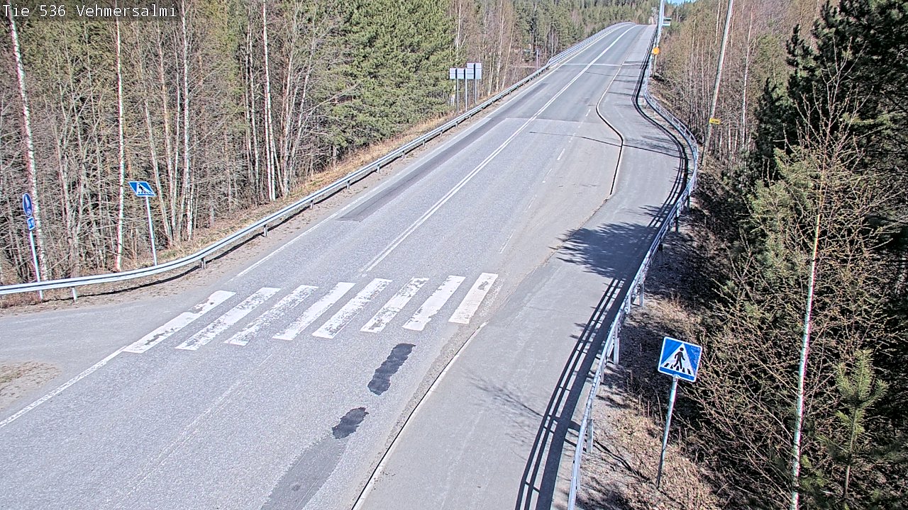 Weather Camera Image Väg 536 Kuopio, Vehmersalmi, Kuopio, Pohjois-Savo