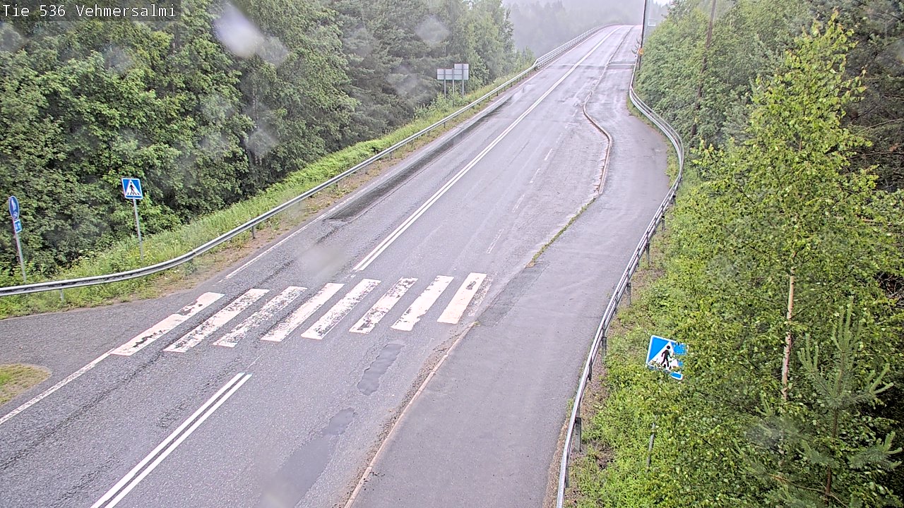 Weather Camera Image Väg 536 Kuopio, Vehmersalmi, Kuopio, Pohjois-Savo