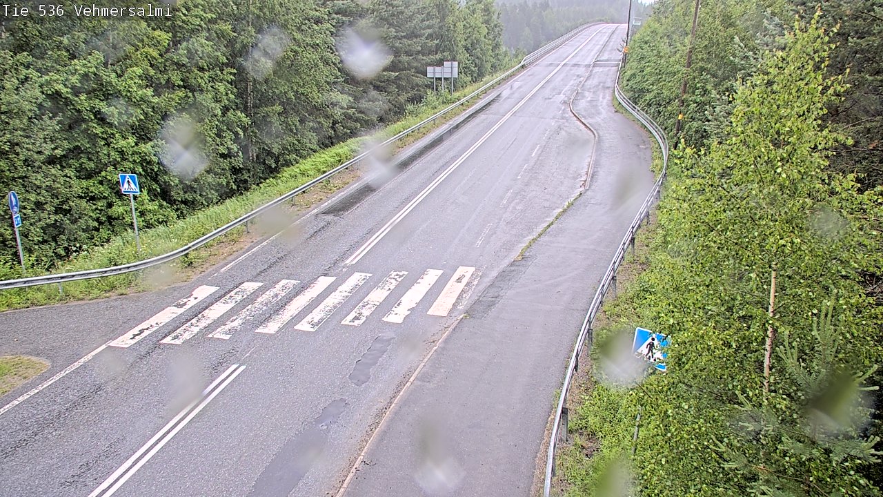 Weather Camera Image Väg 536 Kuopio, Vehmersalmi, Kuopio, Pohjois-Savo
