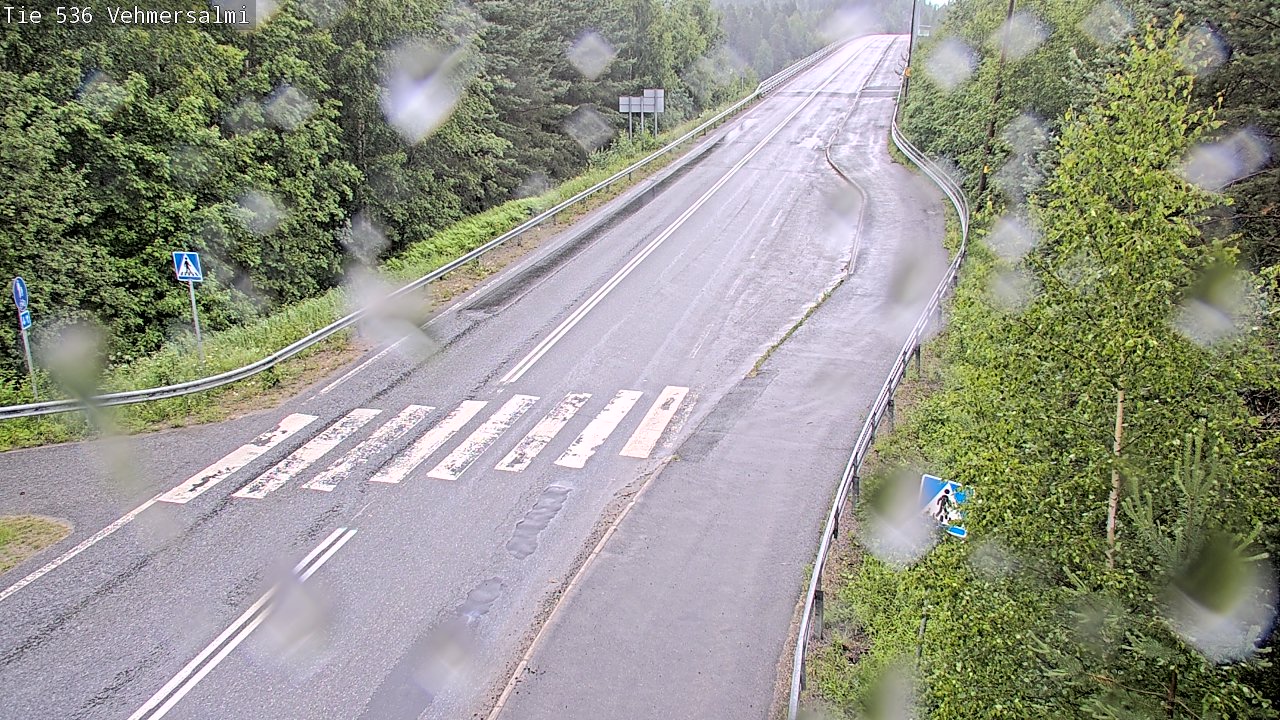 Weather Camera Image Väg 536 Kuopio, Vehmersalmi, Kuopio, Pohjois-Savo