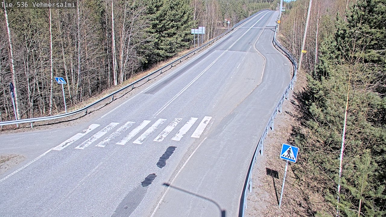 Weather Camera Image Väg 536 Kuopio, Vehmersalmi, Kuopio, Pohjois-Savo
