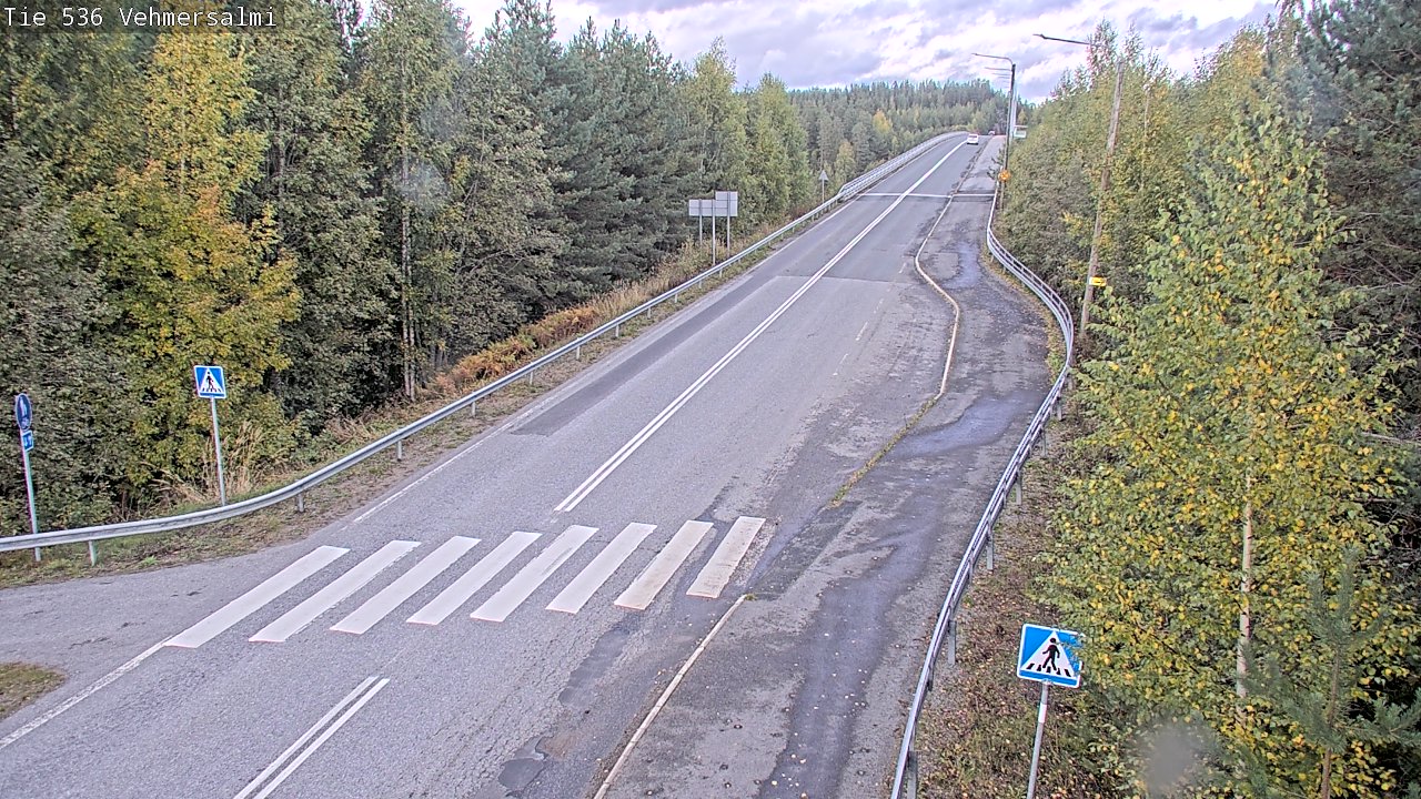 Weather Camera Image Väg 536 Kuopio, Vehmersalmi, Kuopio, Pohjois-Savo
