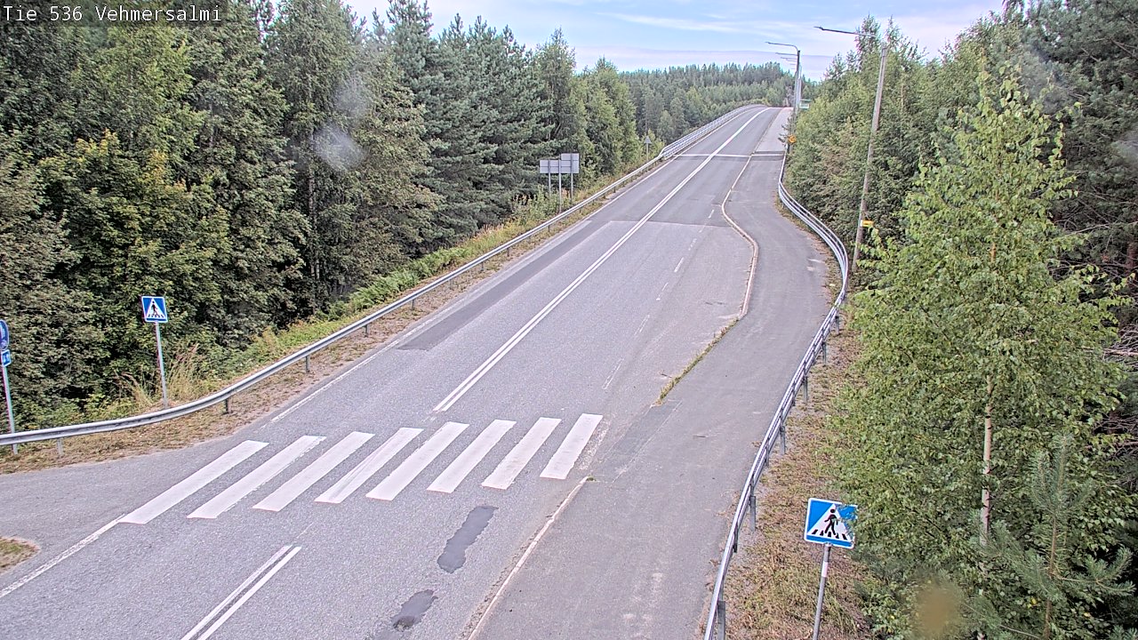 Weather Camera Image Väg 536 Kuopio, Vehmersalmi, Kuopio, Pohjois-Savo