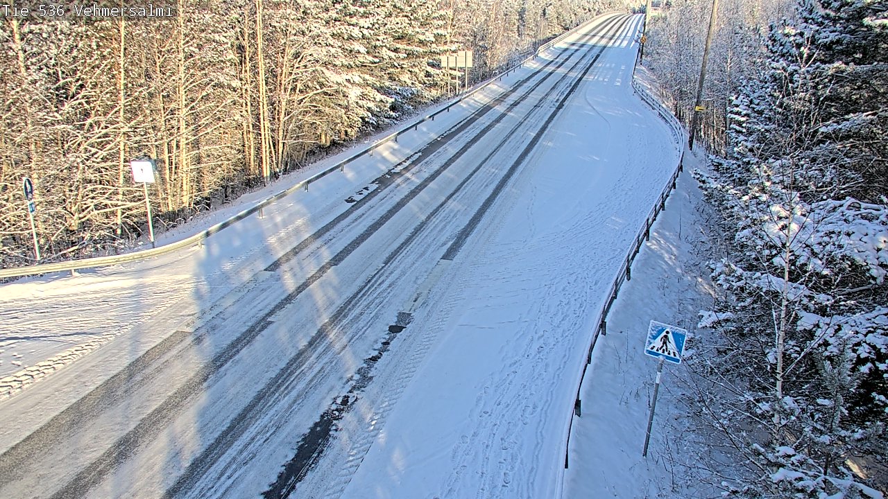 Weather Camera Image Väg 536 Kuopio, Vehmersalmi, Kuopio, Pohjois-Savo