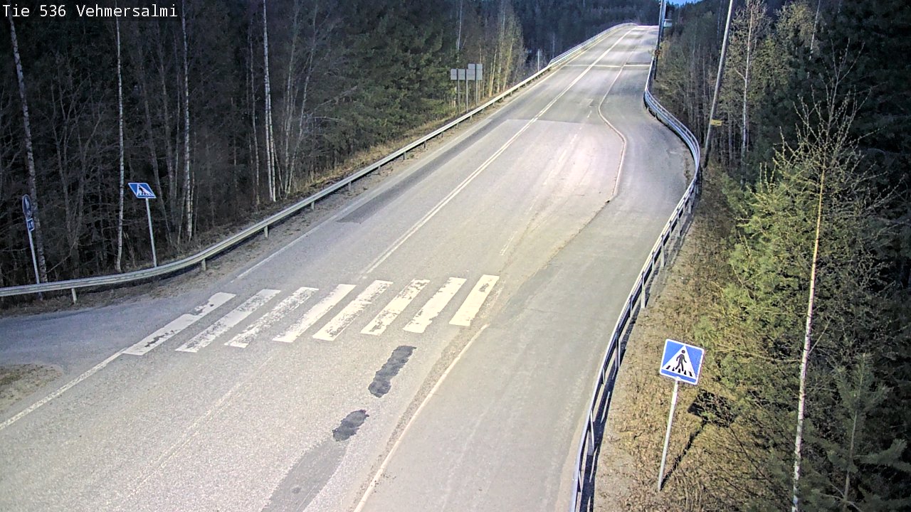 Weather Camera Image Väg 536 Kuopio, Vehmersalmi, Kuopio, Pohjois-Savo