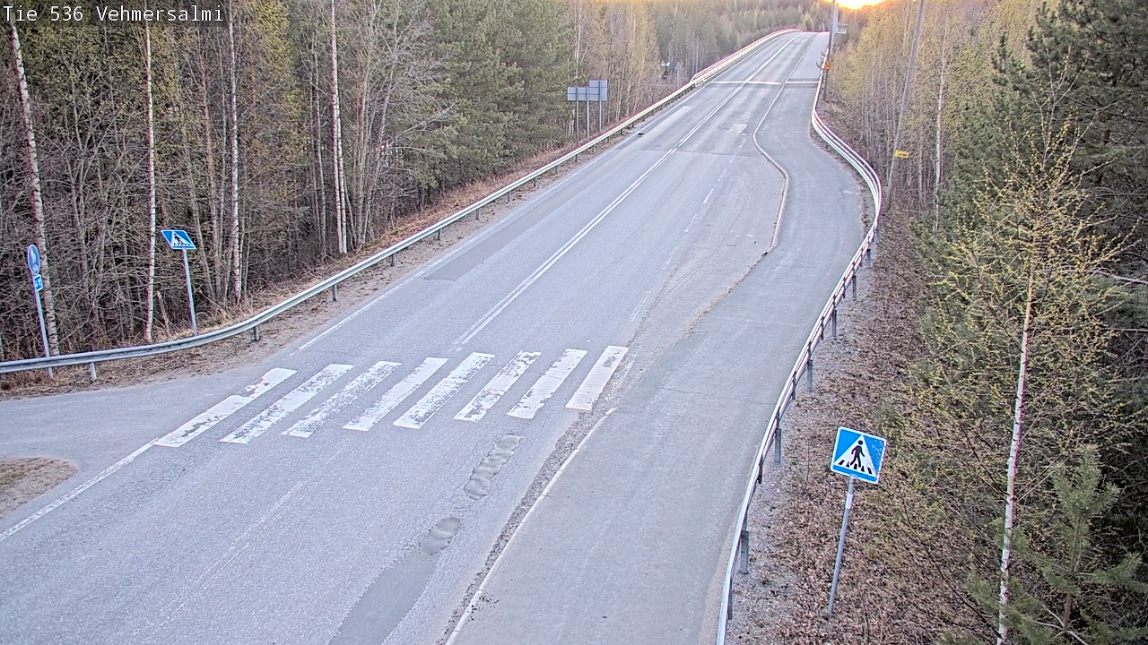 Weather Camera Image Väg 536 Kuopio, Vehmersalmi, Kuopio, Pohjois-Savo