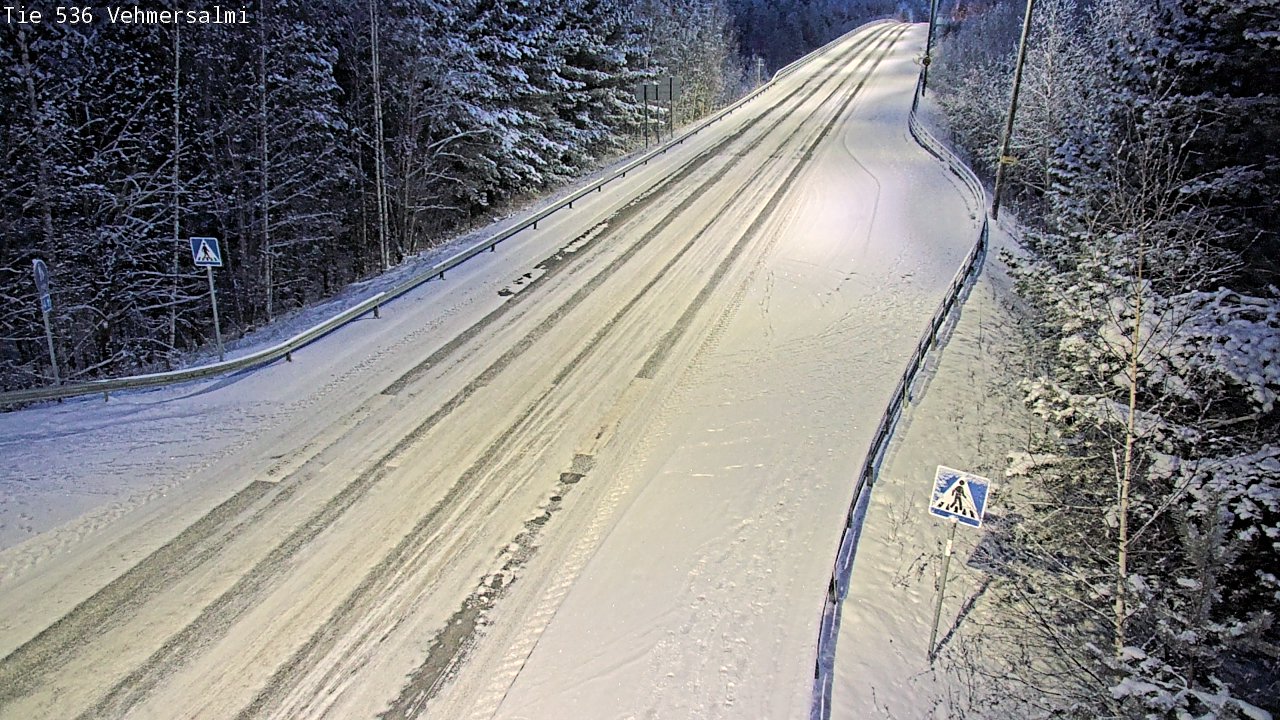 Weather Camera Image Väg 536 Kuopio, Vehmersalmi, Kuopio, Pohjois-Savo