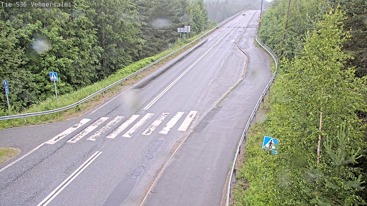 Weather Camera Image Väg 536 Kuopio, Vehmersalmi, Kuopio, Pohjois-Savo