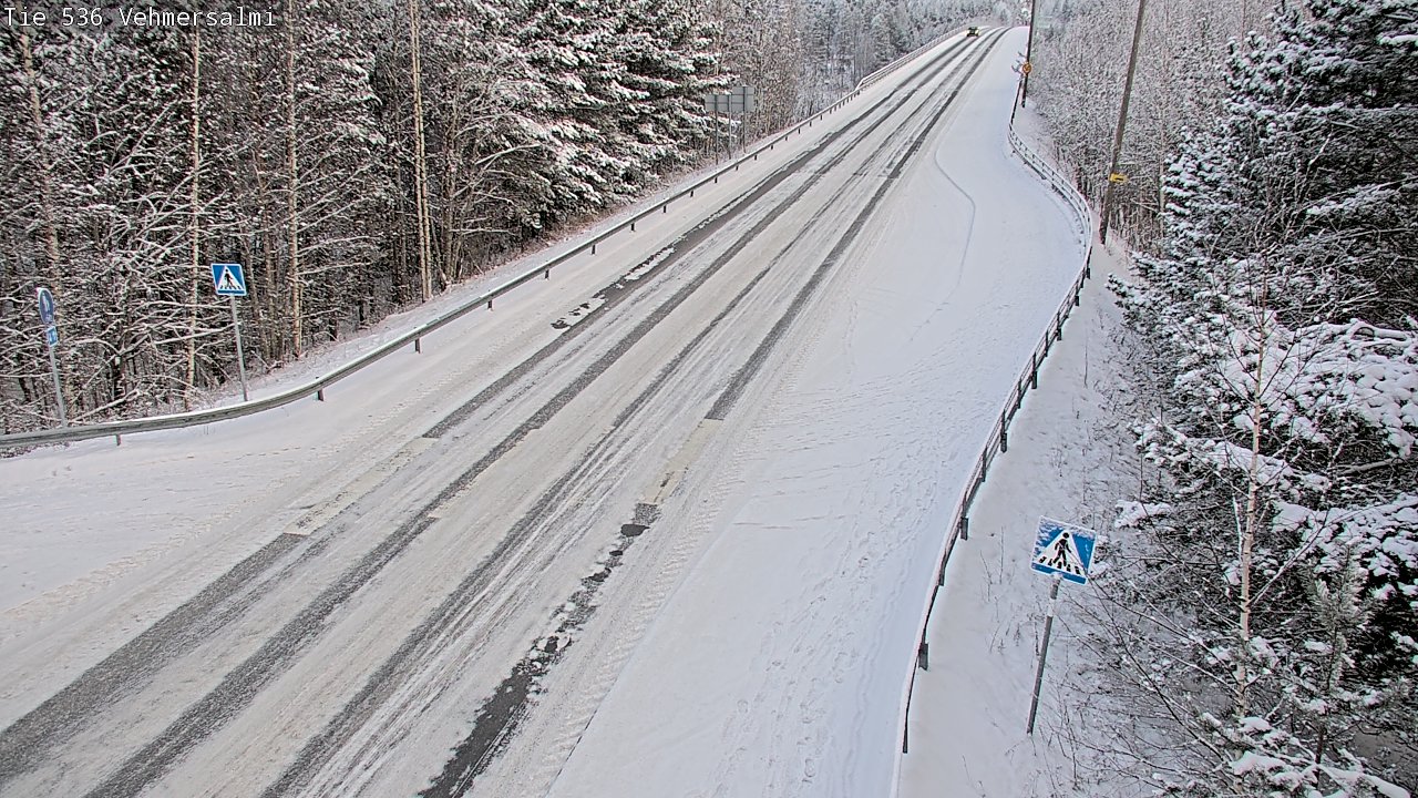 Weather Camera Image Väg 536 Kuopio, Vehmersalmi, Kuopio, Pohjois-Savo