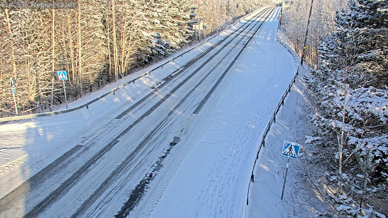 Weather Camera Image Väg 536 Kuopio, Vehmersalmi, Kuopio, Pohjois-Savo