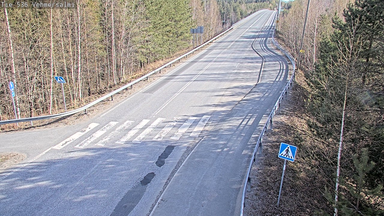 Weather Camera Image Väg 536 Kuopio, Vehmersalmi, Kuopio, Pohjois-Savo