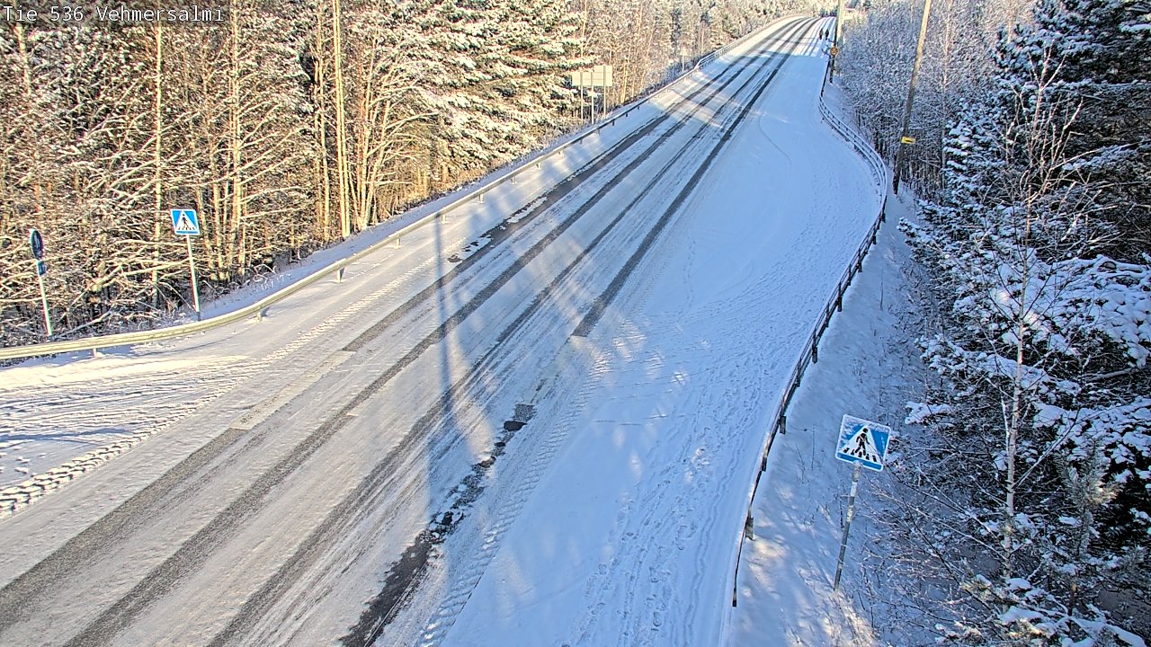 Weather Camera Image Väg 536 Kuopio, Vehmersalmi, Kuopio, Pohjois-Savo