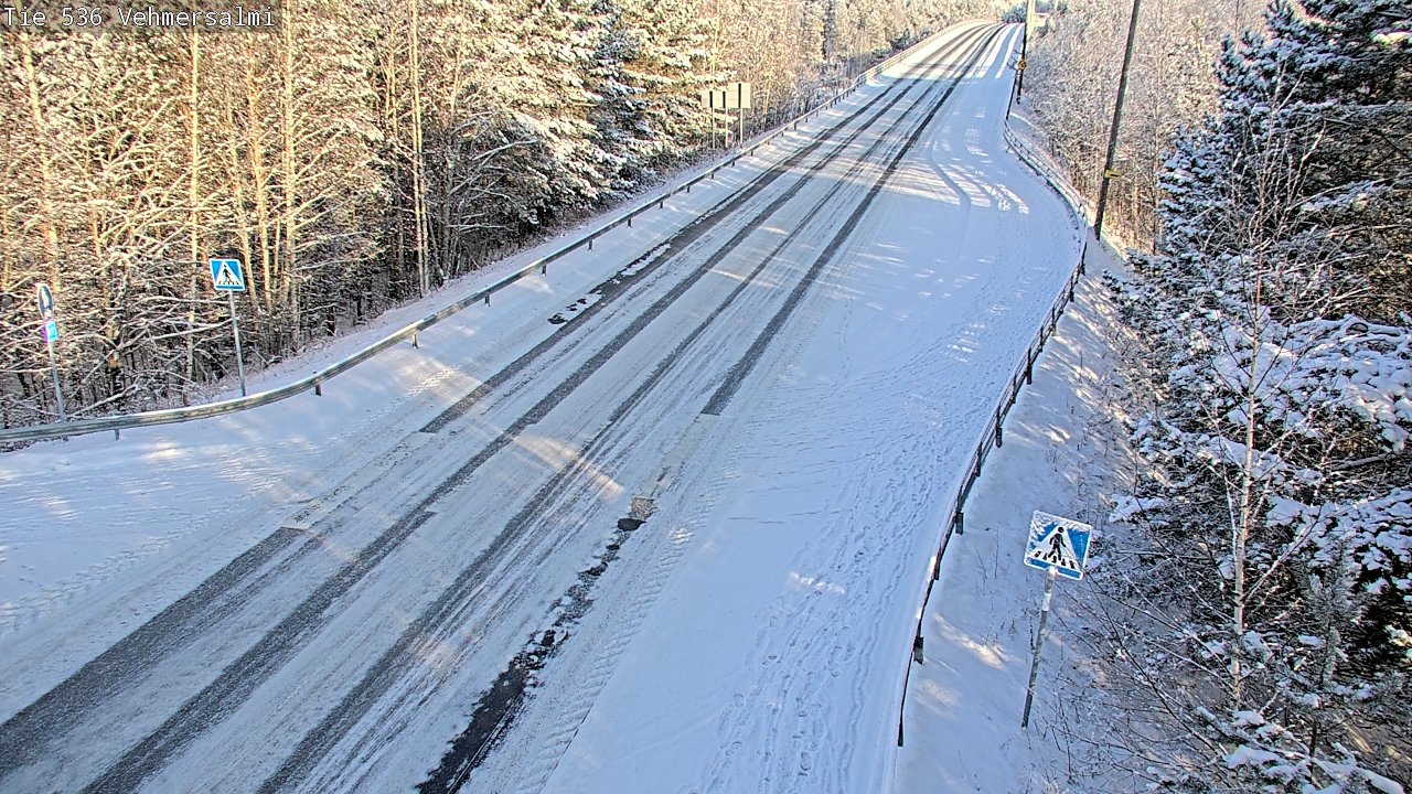 Weather Camera Image Väg 536 Kuopio, Vehmersalmi, Kuopio, Pohjois-Savo