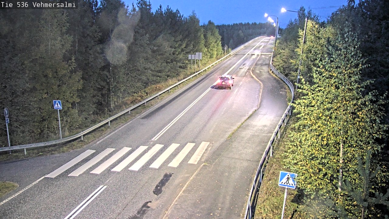 Weather Camera Image Väg 536 Kuopio, Vehmersalmi, Kuopio, Pohjois-Savo