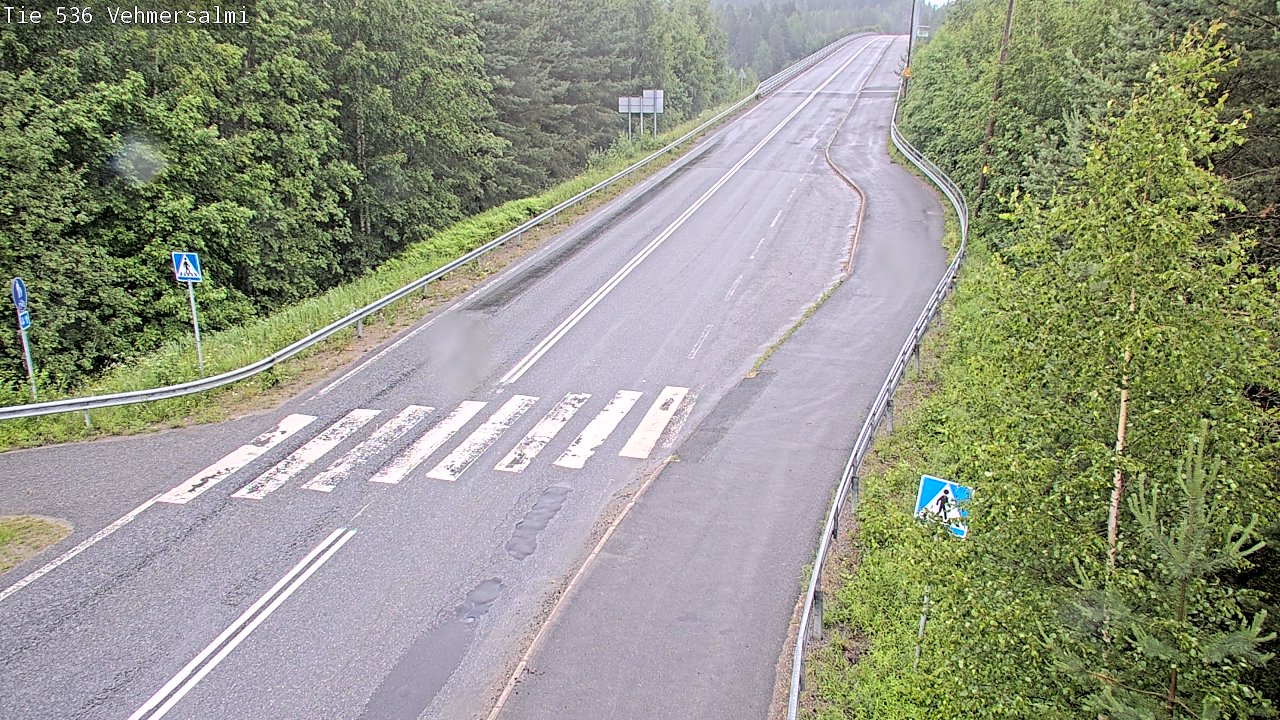 Weather Camera Image Väg 536 Kuopio, Vehmersalmi, Kuopio, Pohjois-Savo