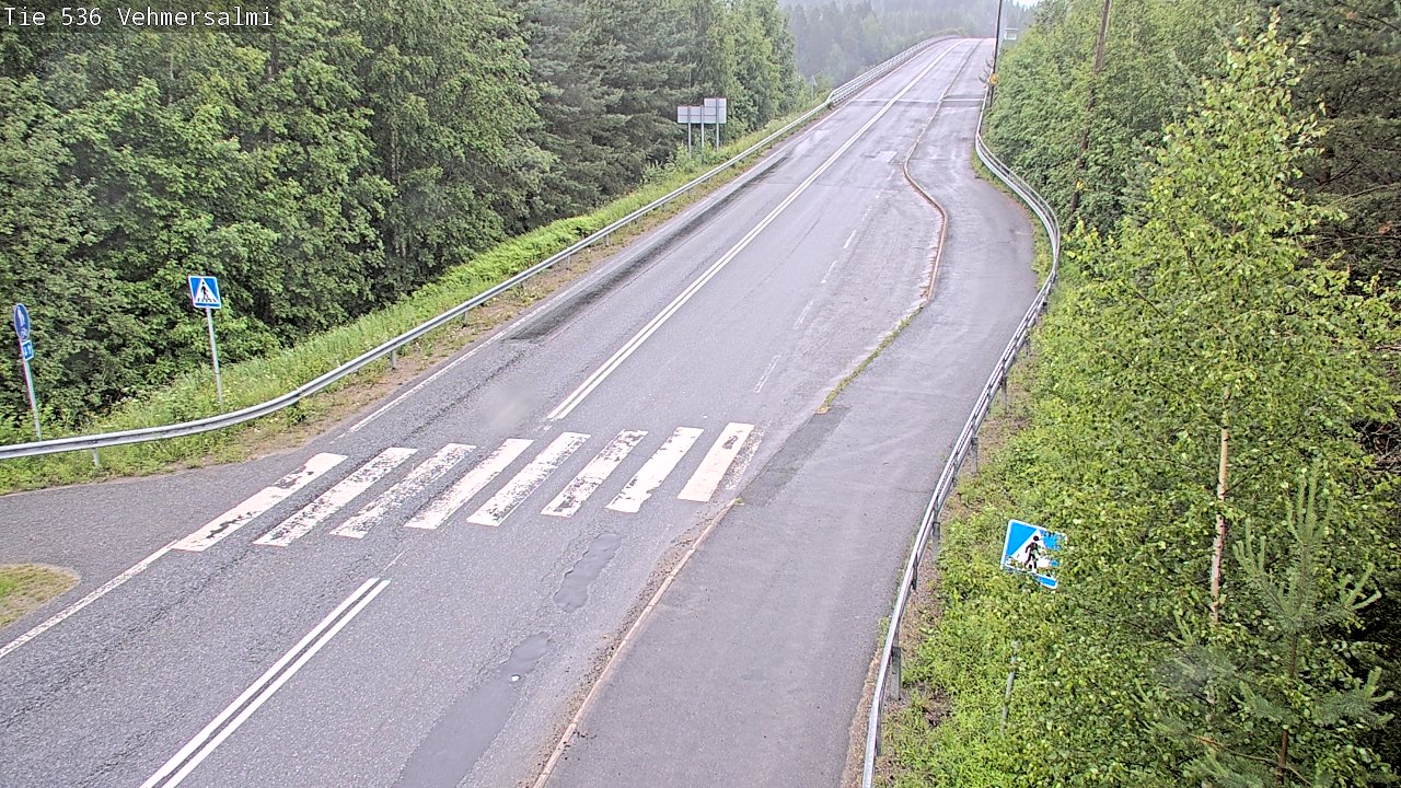 Weather Camera Image Väg 536 Kuopio, Vehmersalmi, Kuopio, Pohjois-Savo