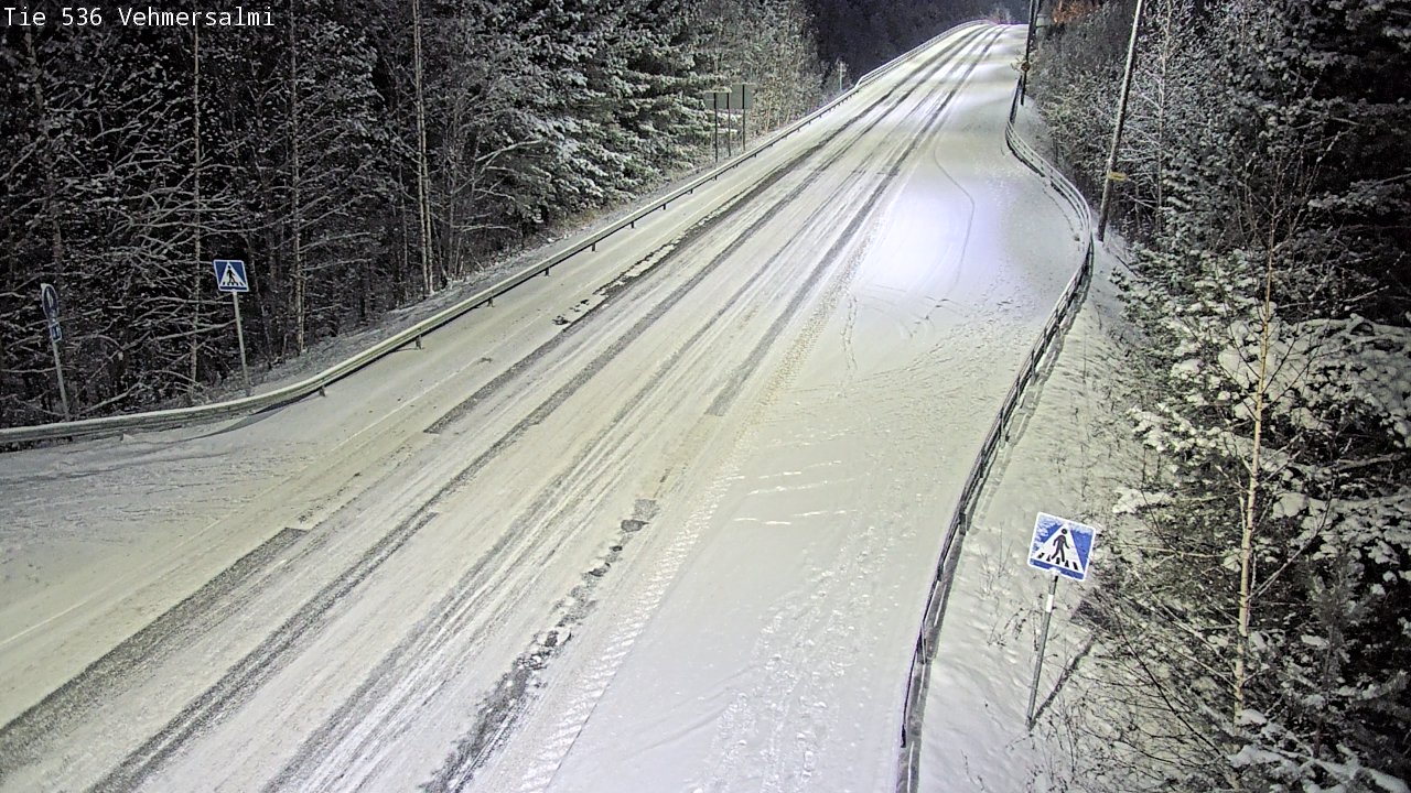 Weather Camera Image Road 536 Kuopio, Vehmersalmi, Kuopio, Pohjois-Savo