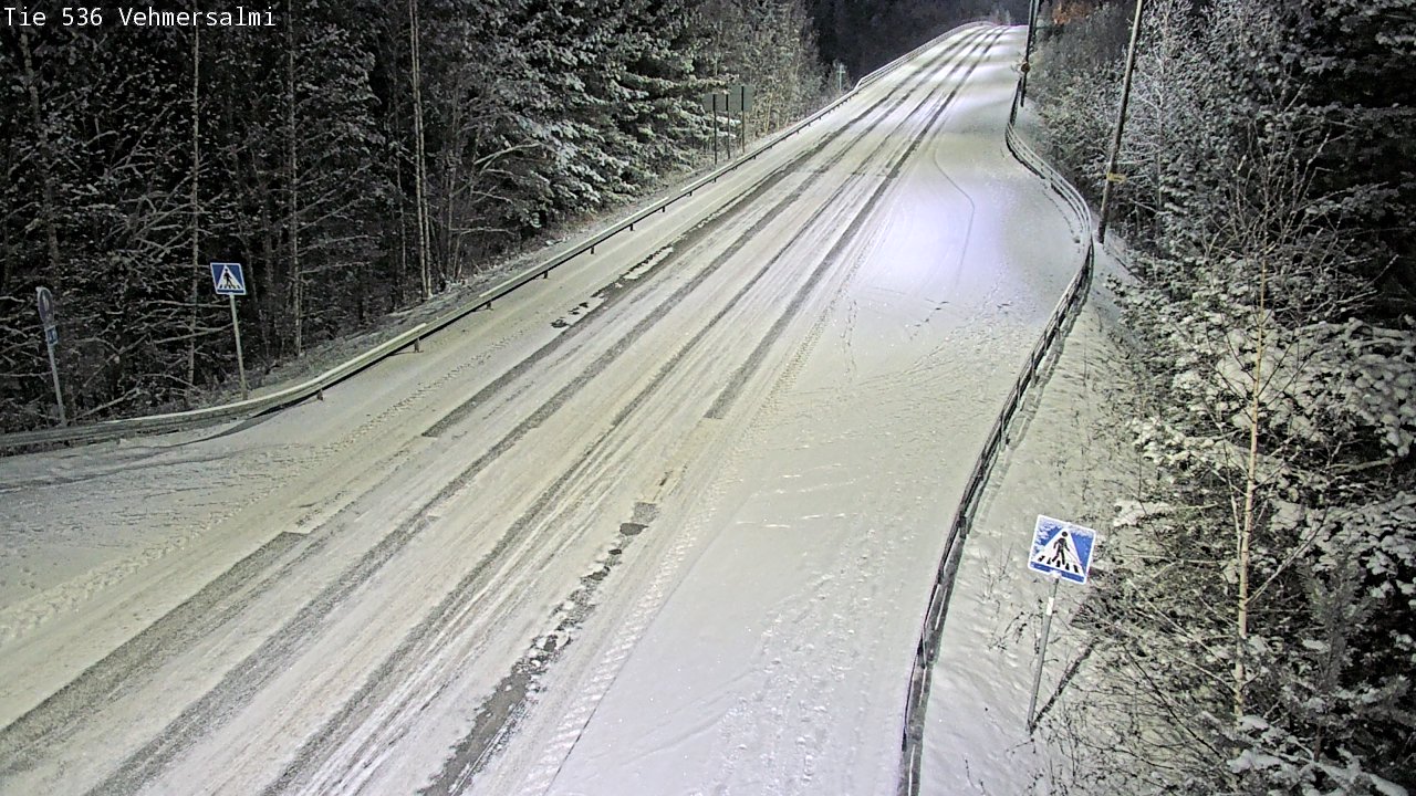 Weather Camera Image Väg 536 Kuopio, Vehmersalmi, Kuopio, Pohjois-Savo