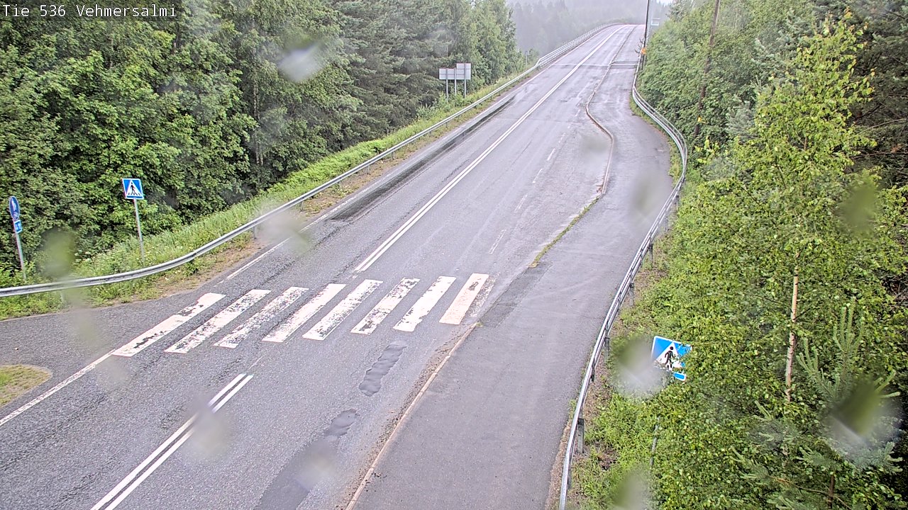 Weather Camera Image Väg 536 Kuopio, Vehmersalmi, Kuopio, Pohjois-Savo