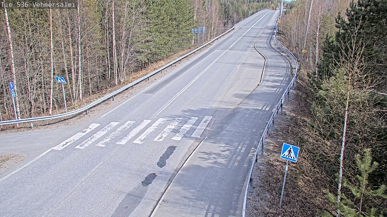 Weather Camera Image Väg 536 Kuopio, Vehmersalmi, Kuopio, Pohjois-Savo