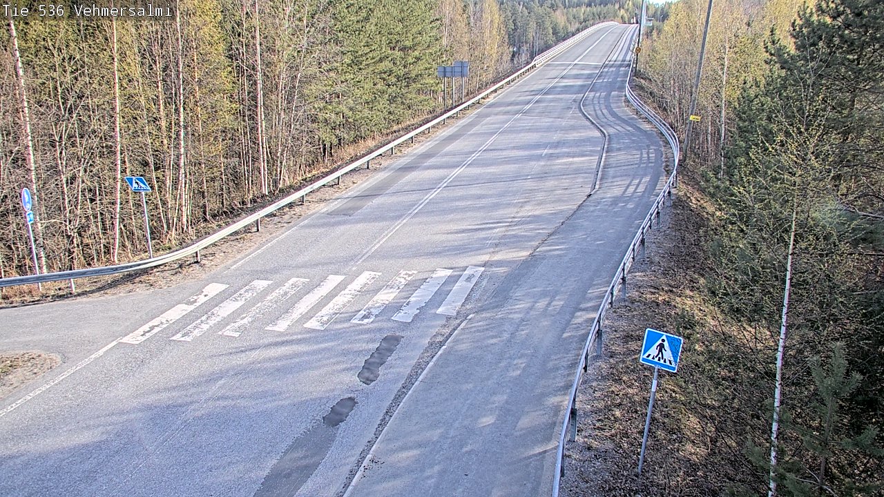 Weather Camera Image Road 536 Kuopio, Vehmersalmi, Kuopio, Pohjois-Savo
