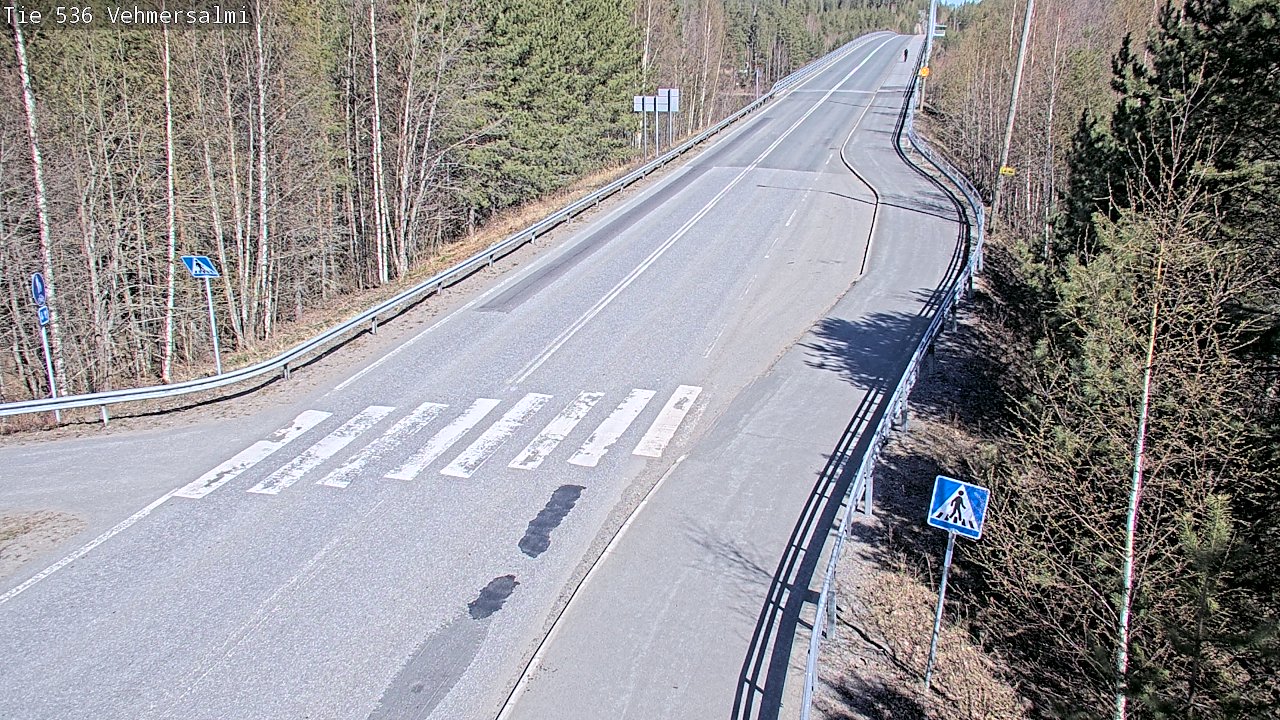Weather Camera Image Väg 536 Kuopio, Vehmersalmi, Kuopio, Pohjois-Savo