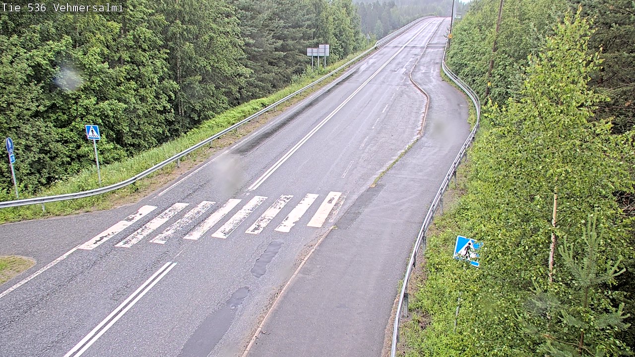 Weather Camera Image Väg 536 Kuopio, Vehmersalmi, Kuopio, Pohjois-Savo