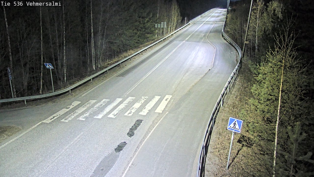 Weather Camera Image Väg 536 Kuopio, Vehmersalmi, Kuopio, Pohjois-Savo