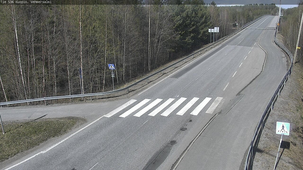 Weather Camera Image Väg 536 Kuopio, Vehmersalmi, Kuopio, Pohjois-Savo