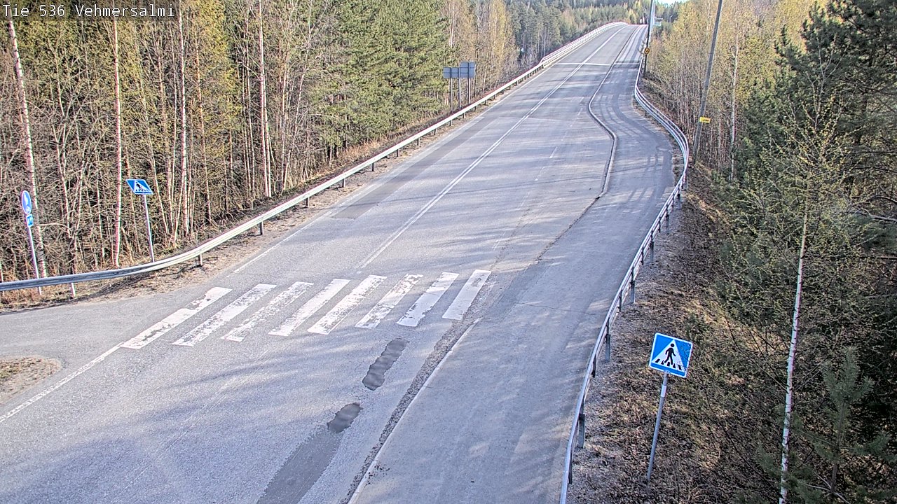 Weather Camera Image Road 536 Kuopio, Vehmersalmi, Kuopio, Pohjois-Savo