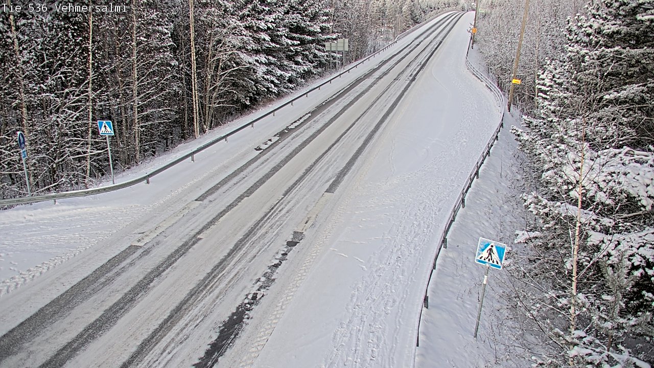 Weather Camera Image Väg 536 Kuopio, Vehmersalmi, Kuopio, Pohjois-Savo