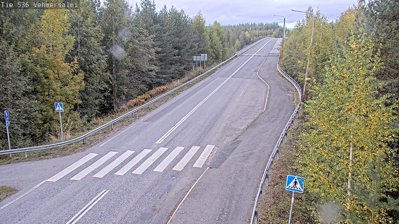 Weather Camera Image Väg 536 Kuopio, Vehmersalmi, Kuopio, Pohjois-Savo