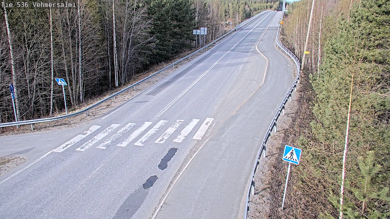 Weather Camera Image Väg 536 Kuopio, Vehmersalmi, Kuopio, Pohjois-Savo