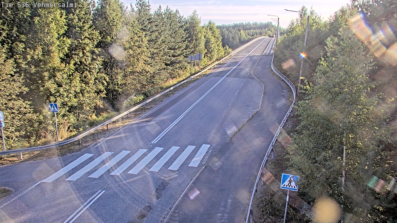 Weather Camera Image Road 536 Kuopio, Vehmersalmi, Kuopio, Pohjois-Savo