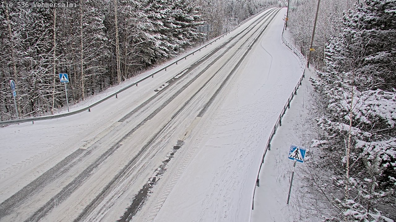 Weather Camera Image Väg 536 Kuopio, Vehmersalmi, Kuopio, Pohjois-Savo