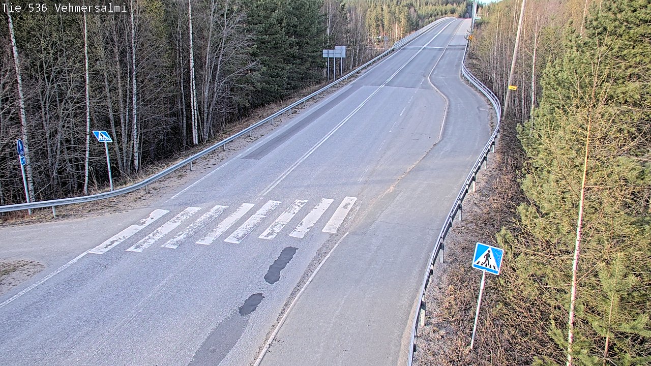 Weather Camera Image Väg 536 Kuopio, Vehmersalmi, Kuopio, Pohjois-Savo