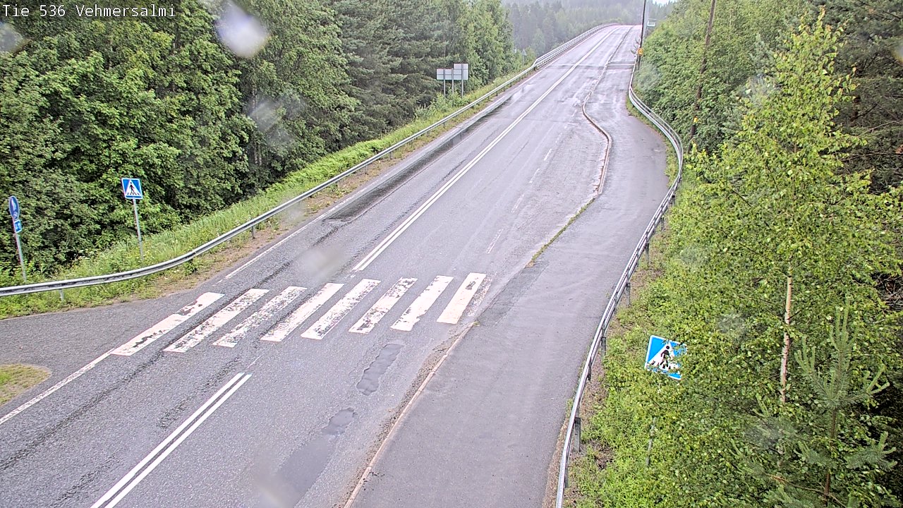 Weather Camera Image Väg 536 Kuopio, Vehmersalmi, Kuopio, Pohjois-Savo