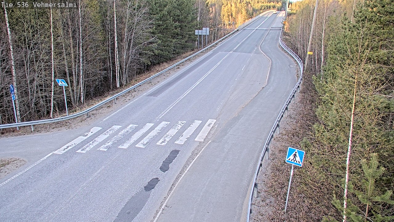 Weather Camera Image Väg 536 Kuopio, Vehmersalmi, Kuopio, Pohjois-Savo