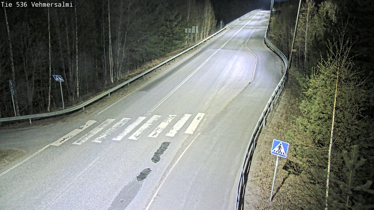 Weather Camera Image Väg 536 Kuopio, Vehmersalmi, Kuopio, Pohjois-Savo