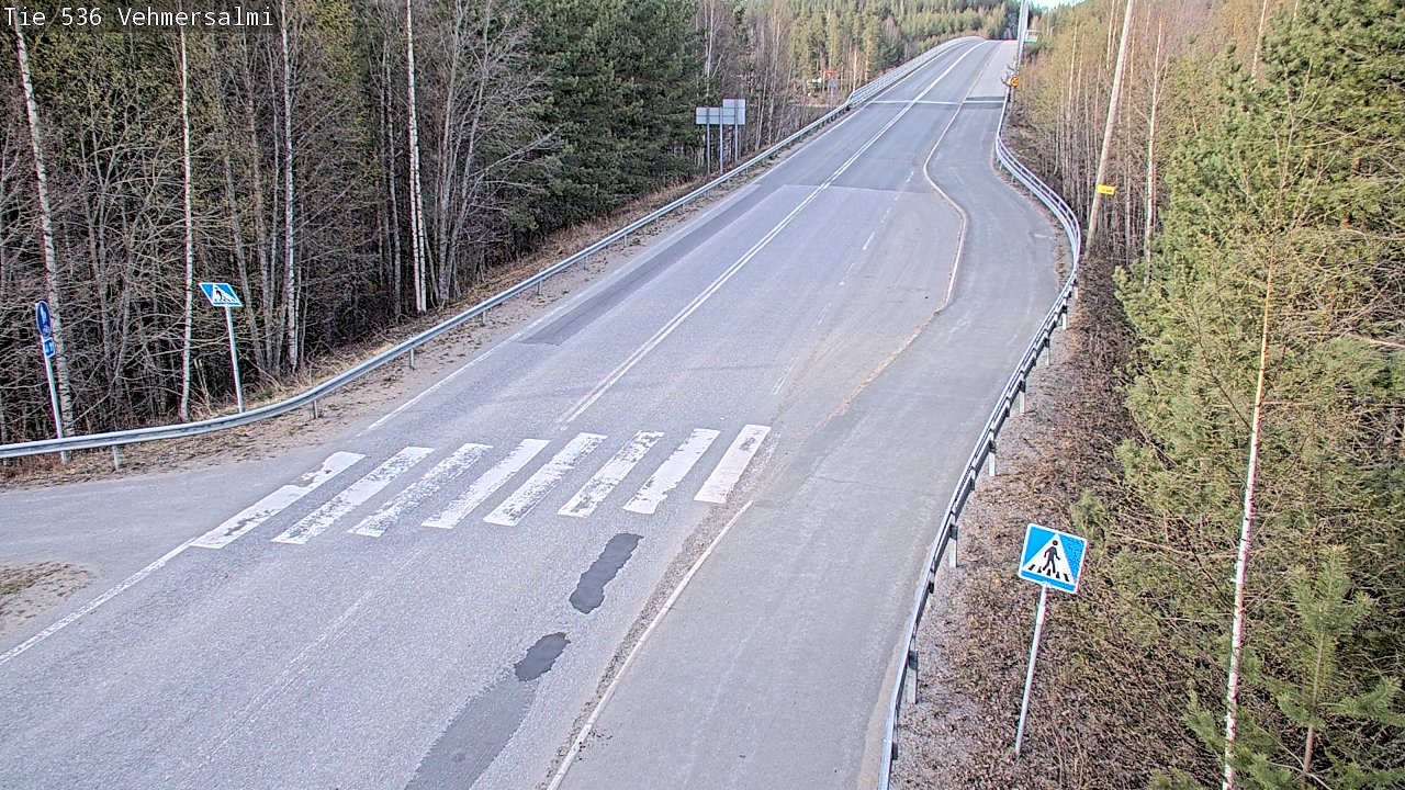 Weather Camera Image Väg 536 Kuopio, Vehmersalmi, Kuopio, Pohjois-Savo