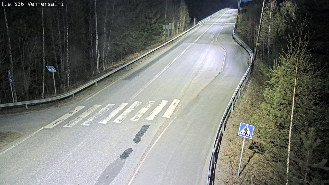 Weather Camera Image Väg 536 Kuopio, Vehmersalmi, Kuopio, Pohjois-Savo