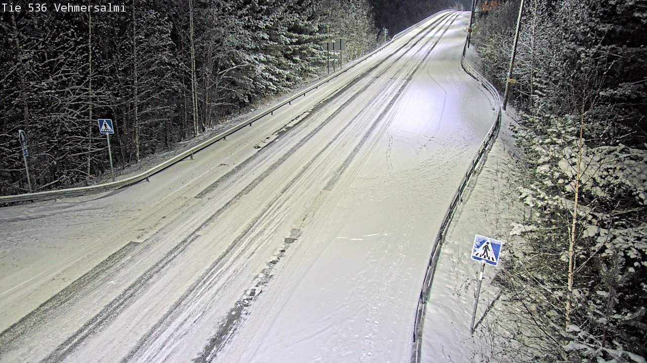 Weather Camera Image Road 536 Kuopio, Vehmersalmi, Kuopio, Pohjois-Savo