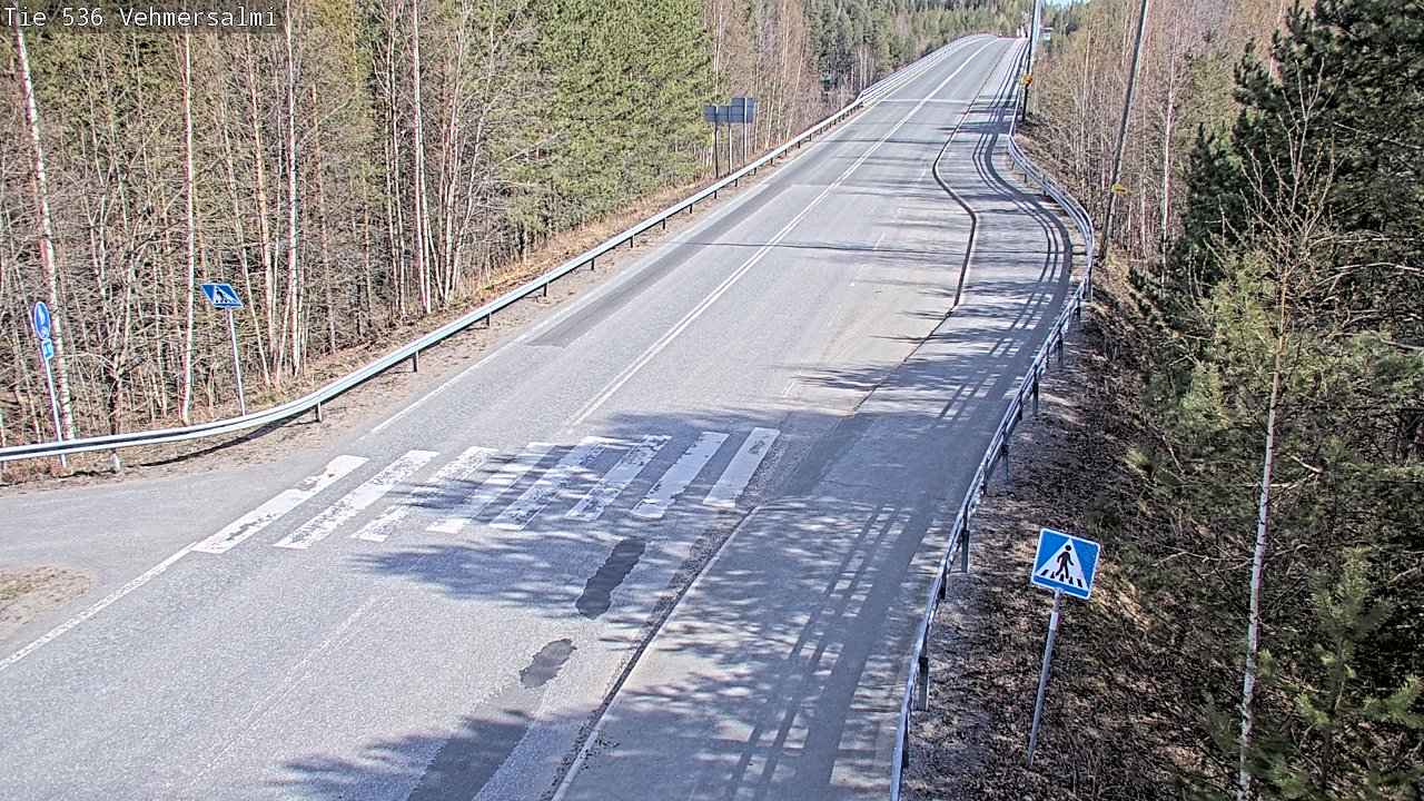 Weather Camera Image Väg 536 Kuopio, Vehmersalmi, Kuopio, Pohjois-Savo