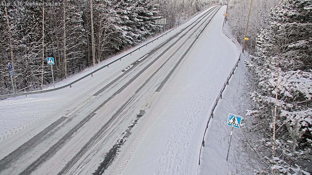 Weather Camera Image Väg 536 Kuopio, Vehmersalmi, Kuopio, Pohjois-Savo
