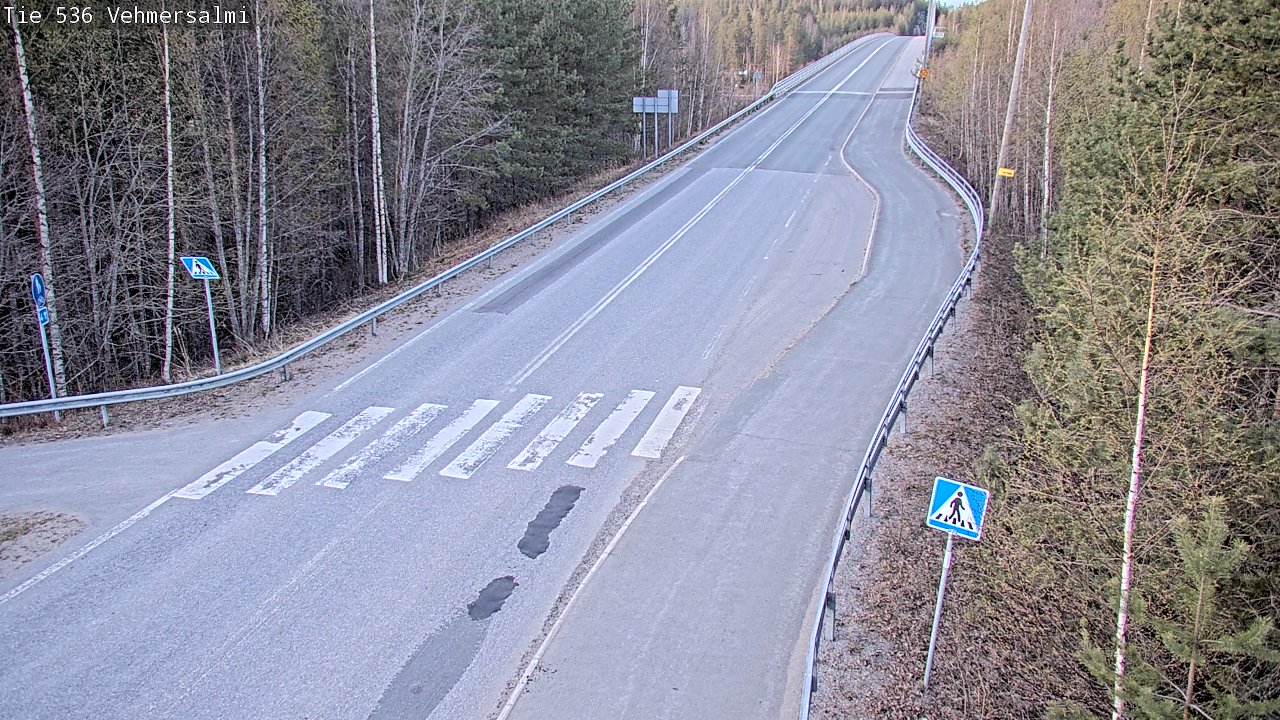 Weather Camera Image Väg 536 Kuopio, Vehmersalmi, Kuopio, Pohjois-Savo
