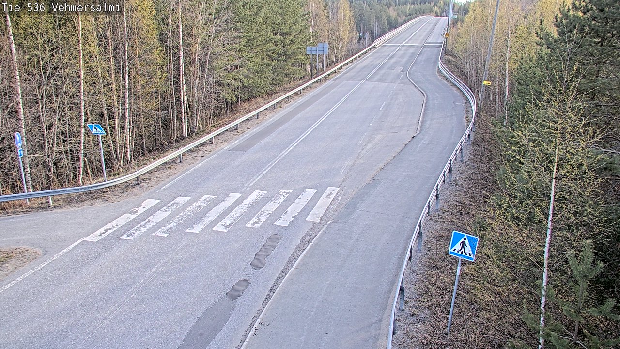 Weather Camera Image Väg 536 Kuopio, Vehmersalmi, Kuopio, Pohjois-Savo