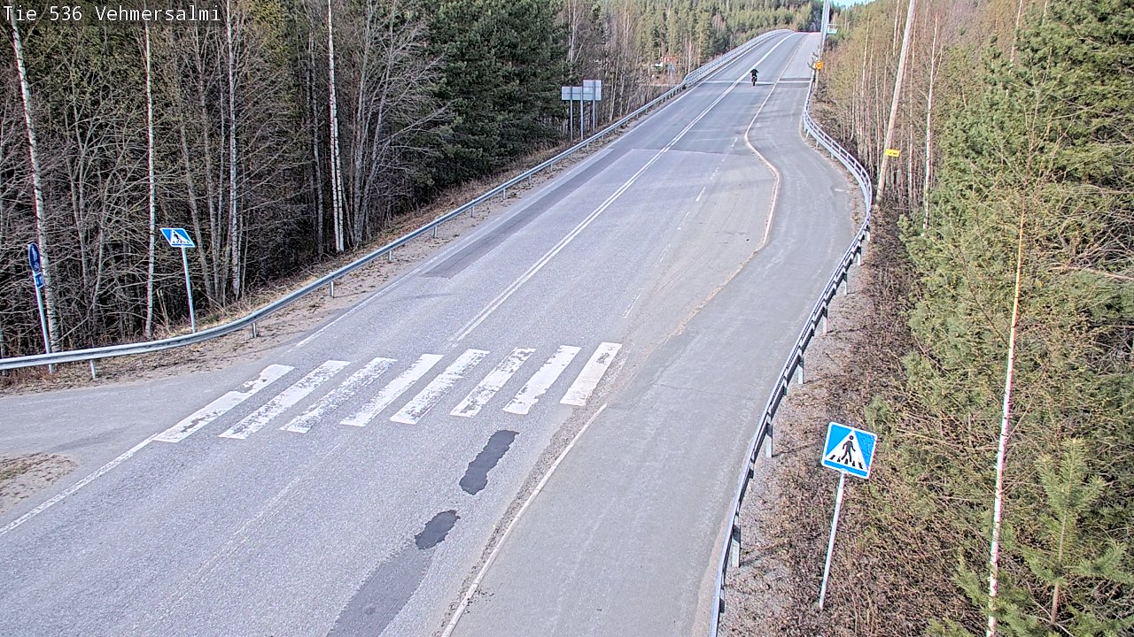 Weather Camera Image Väg 536 Kuopio, Vehmersalmi, Kuopio, Pohjois-Savo