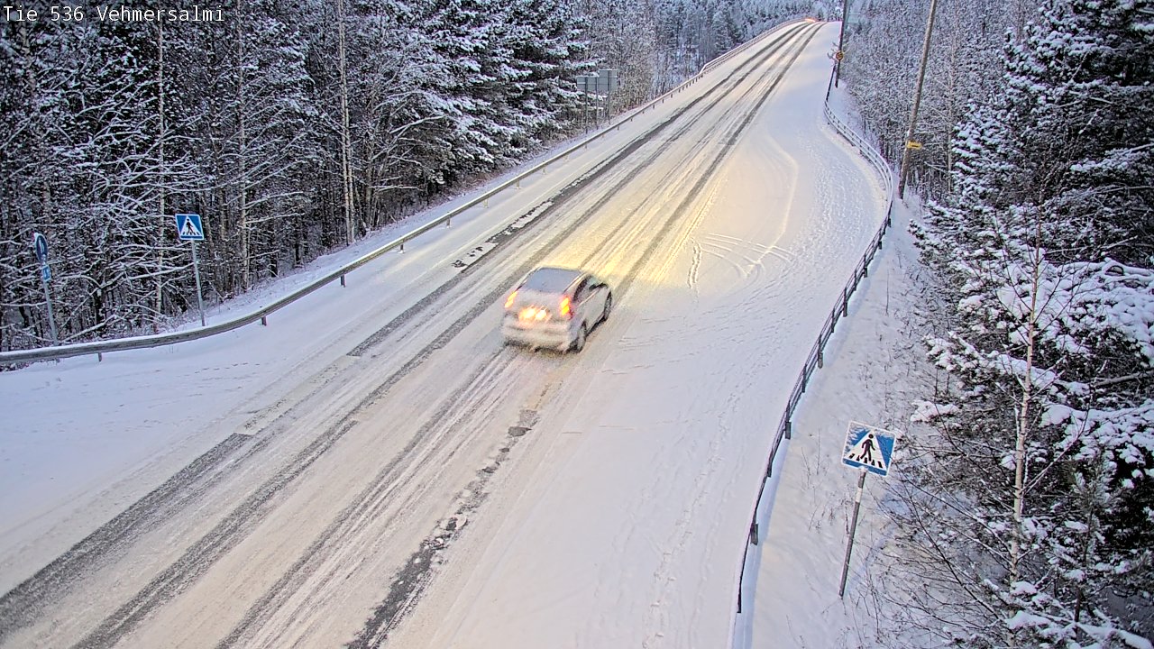 Weather Camera Image Road 536 Kuopio, Vehmersalmi, Kuopio, Pohjois-Savo