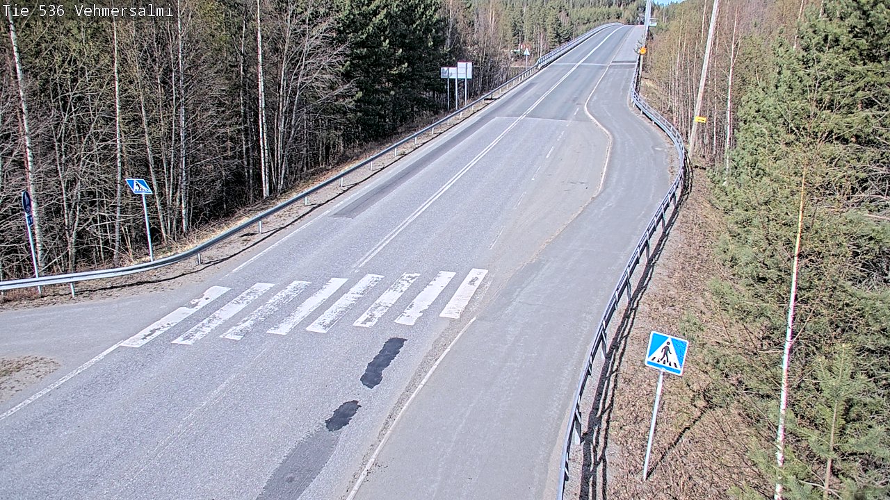 Weather Camera Image Väg 536 Kuopio, Vehmersalmi, Kuopio, Pohjois-Savo