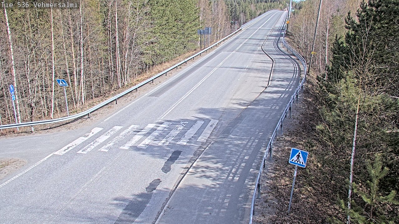 Weather Camera Image Väg 536 Kuopio, Vehmersalmi, Kuopio, Pohjois-Savo